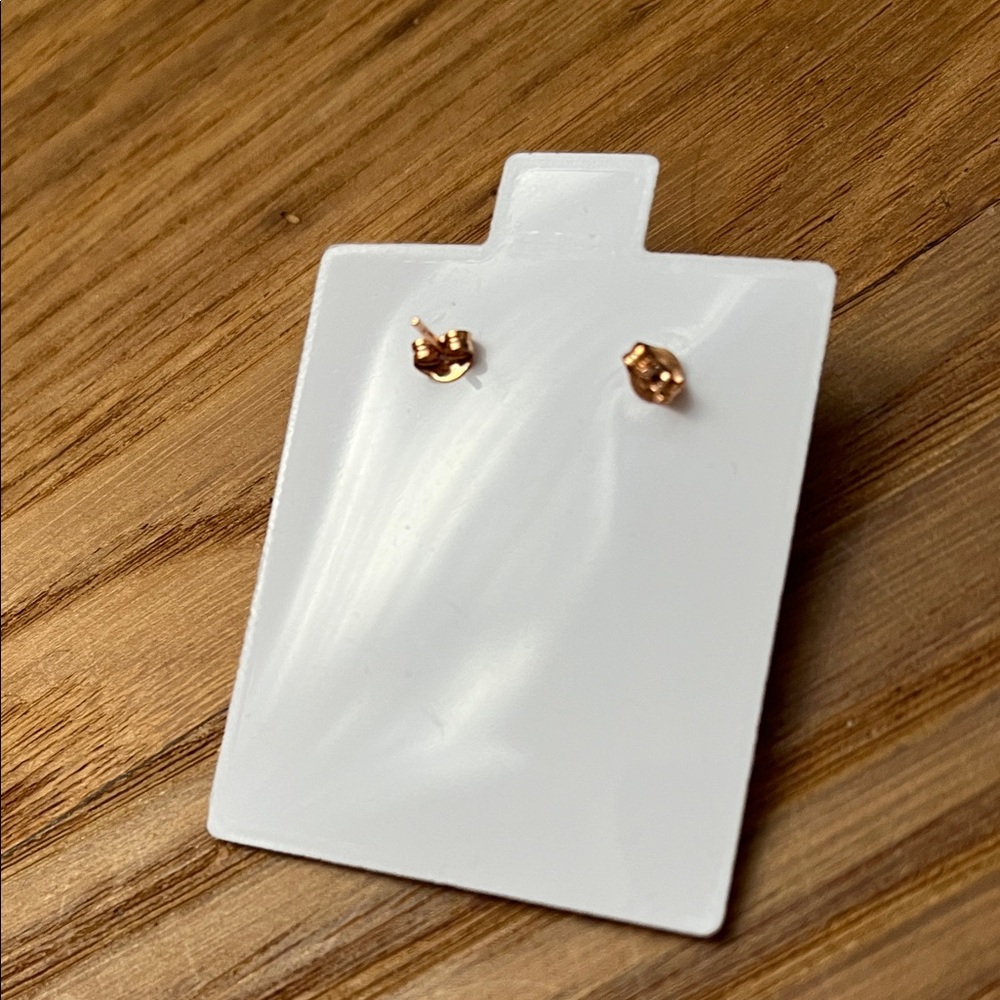 Authentic 14KT Rose Gold Ball Earrings - Picture 5 of 7